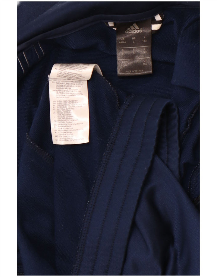 Мужская спортивная куртка ADIDAS UK 44/46, большой темно-синий полиэстер