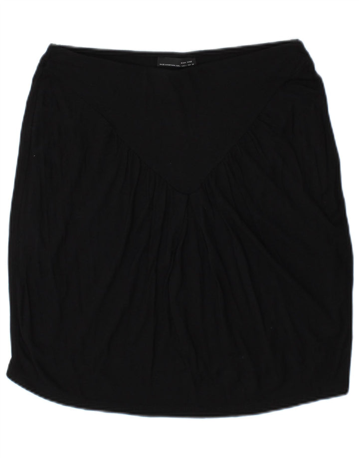 Женская прямая юбка Zara, большая W30, черная