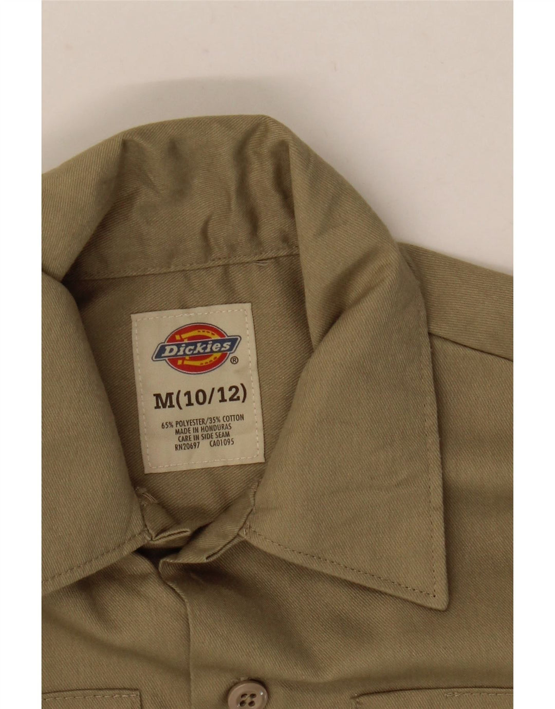 Рубашка DICKIES для мальчиков 10-11 лет, средний цвет, хаки, полиэстер