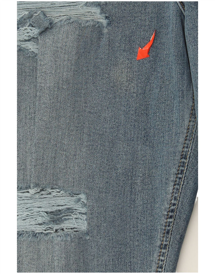 Женские потертые джинсы скинни TOPSHOP Jamie W32 L30, синий хлопок