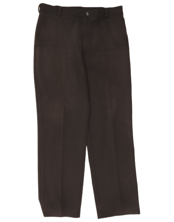 Nike Mens Straight Chino Trousers W34 L32 Black Polyester
