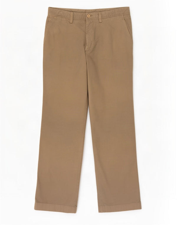 Мужские прямые брюки-чиносы Massimo Dutti EU 44, большие W34 L32, бежевый хлопок