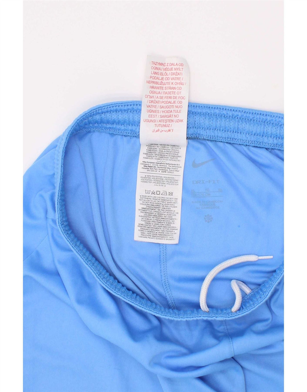 Спортивные шорты Nike Dri Fit для мальчиков 13–14 лет, XL, синий полиэстер