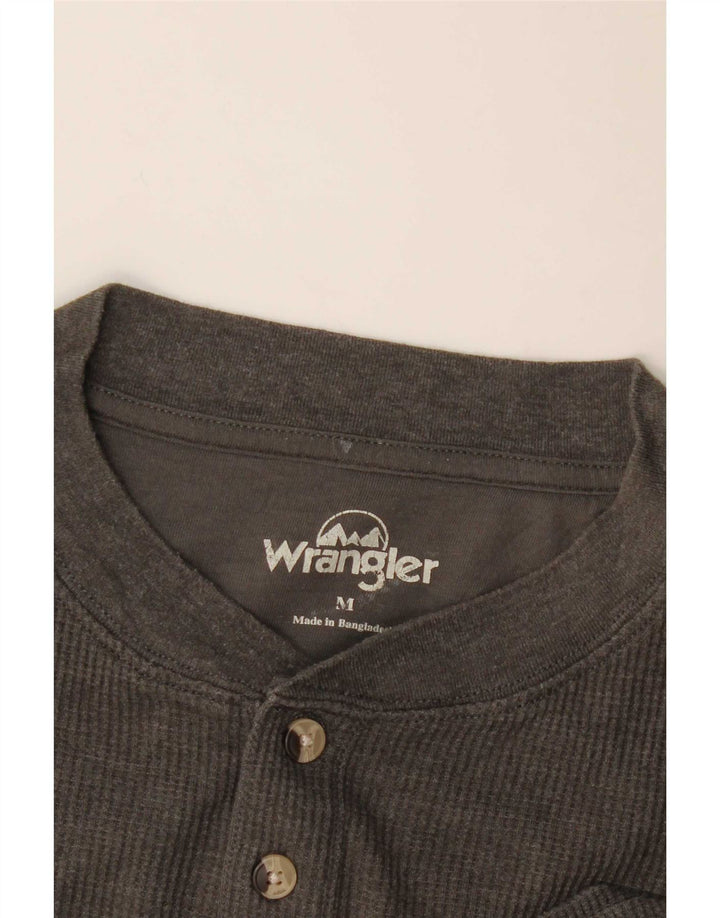 Мужской топ Wrangler с длинным рукавом среднего серого цвета