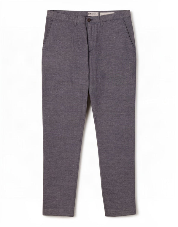 Gap Mens Slim Chino Trousers W34 L31 Blue Linen