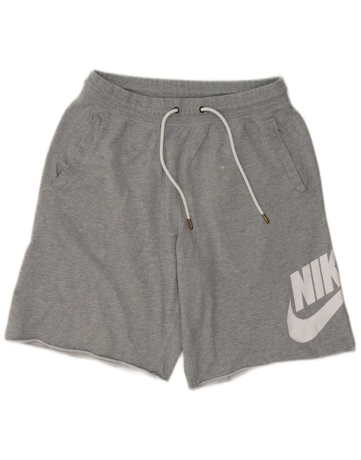 Мужские спортивные шорты с рисунком Nike, хлопковые серые пятнышки среднего размера