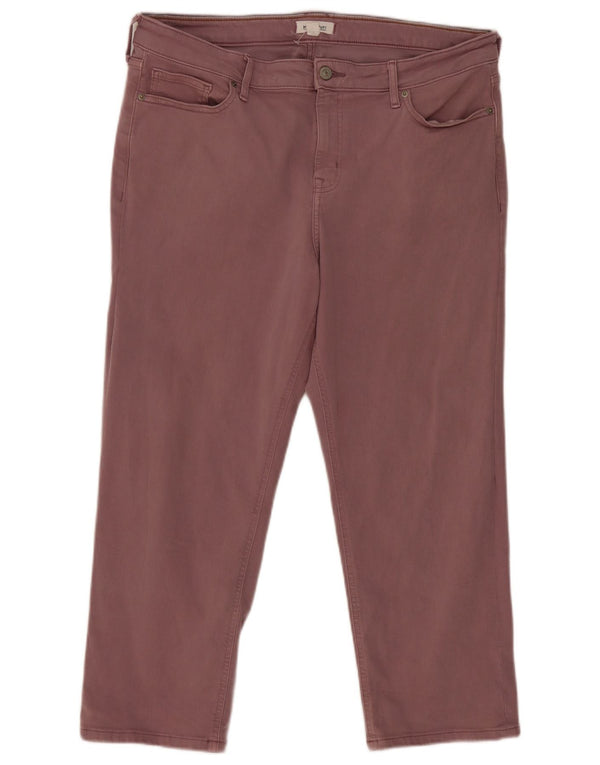 Женские укороченные джинсы White Stuff UK 18 XL W38 L25 Фиолетовые