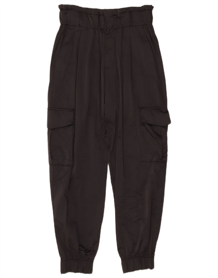 Брюки-карго женские джоггеры Zara Medium W28 L26, черные