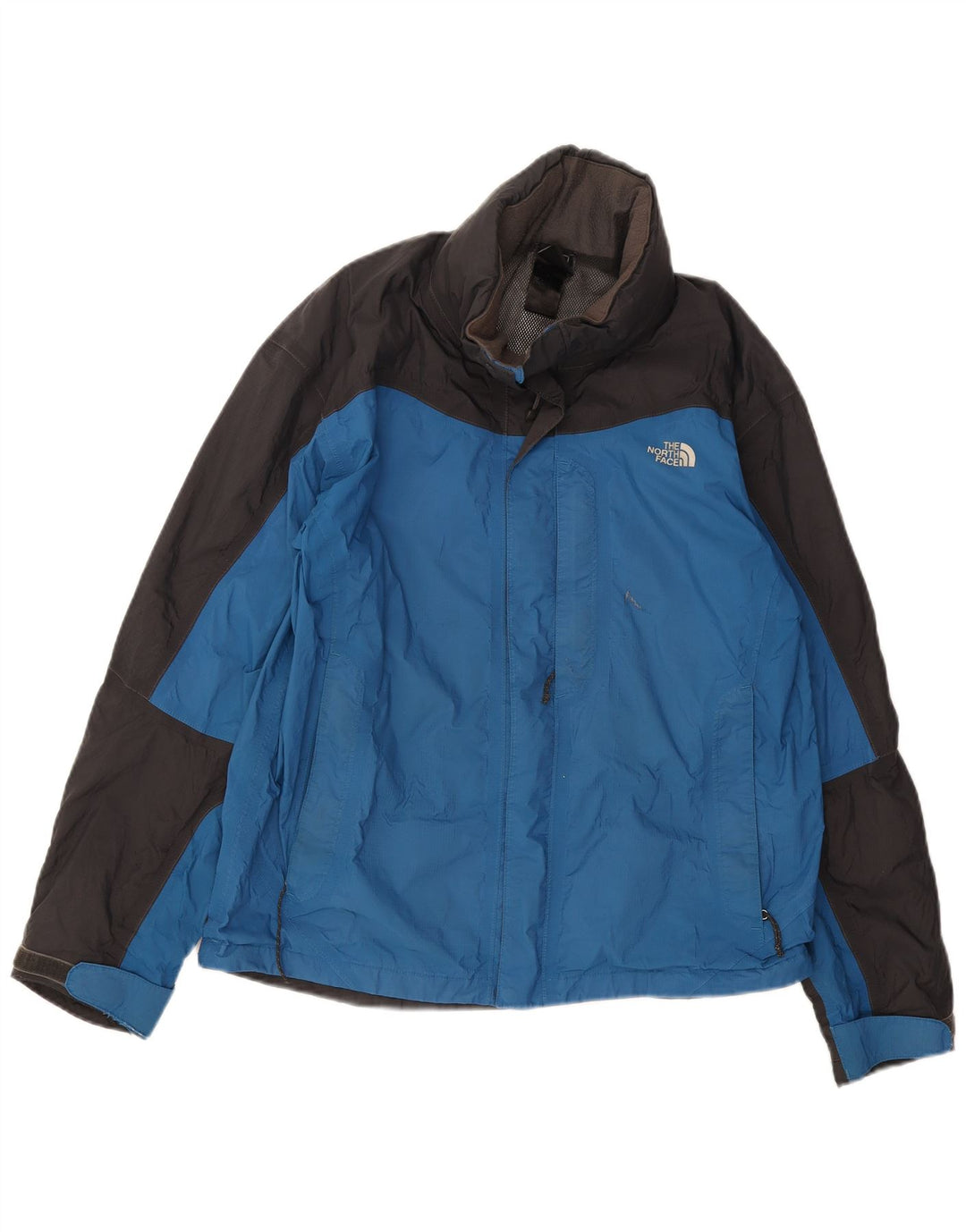 Мужская дождевик The North Face UK 38, средний синий цвет с цветными блоками