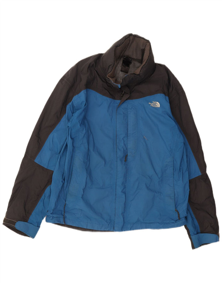 Мужская дождевик The North Face UK 38, средний синий цвет с цветными блоками