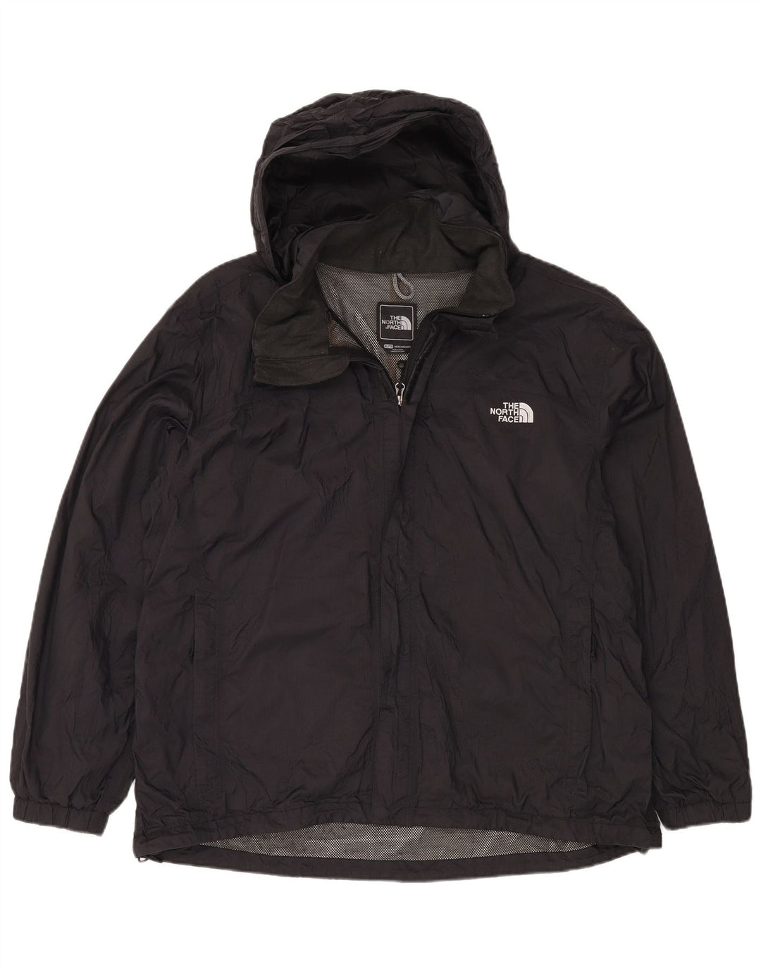 Мужская дождевик с капюшоном THE NORTH FACE UK 42 XL, черный нейлон