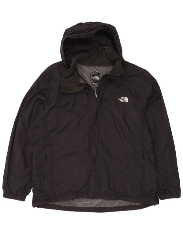 Мужская дождевик с капюшоном THE NORTH FACE UK 42 XL, черный нейлон