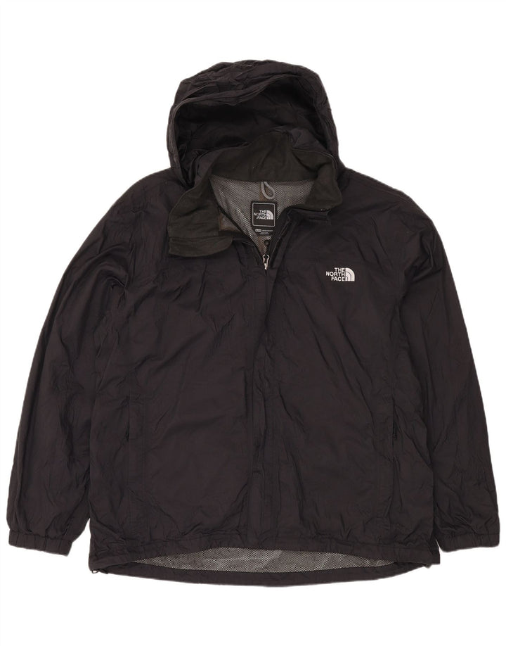 Мужская дождевик с капюшоном THE NORTH FACE UK 42 XL, черный нейлон