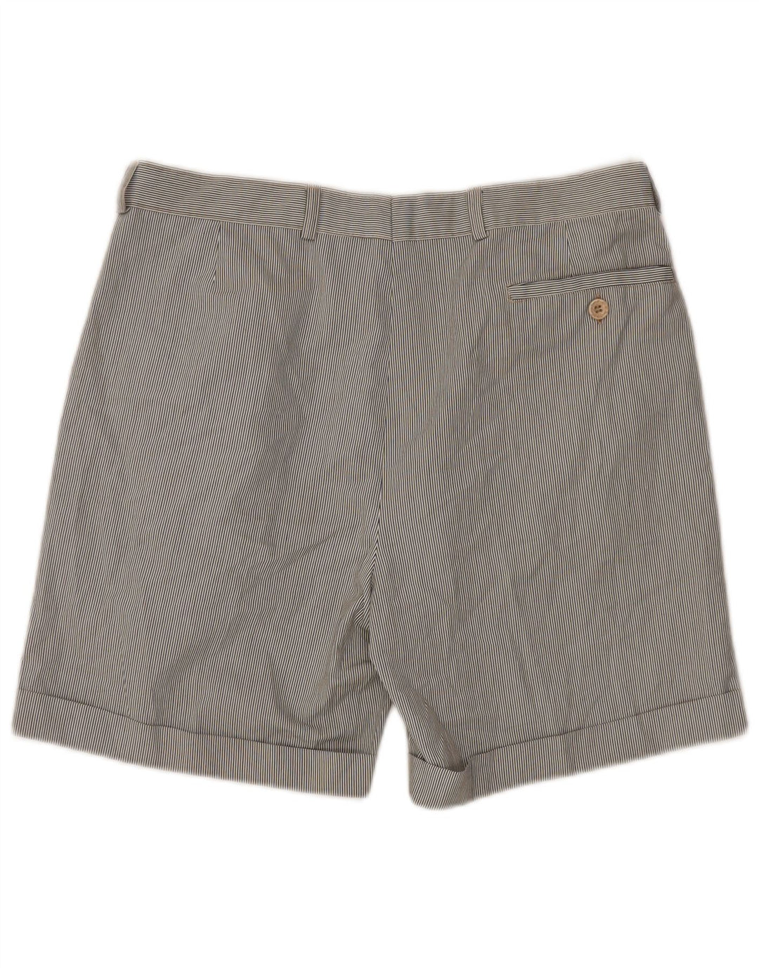 Мужские шорты чинос VINTAGE с завязками IT 52 XL W34 Разноцветные в тонкую полоску