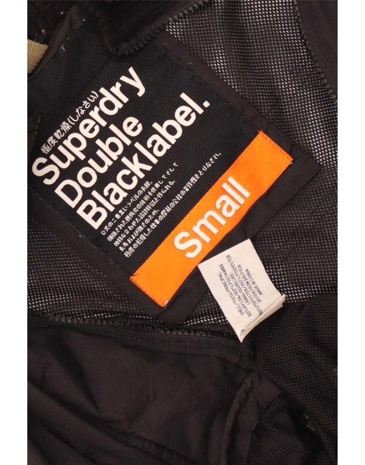 Мужская дождевик Superdry UK 36, маленький черный нейлон