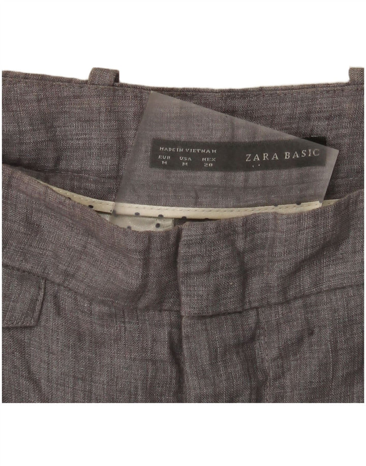Женские прямые брюки чинос Zara Medium W28 L27 Серые