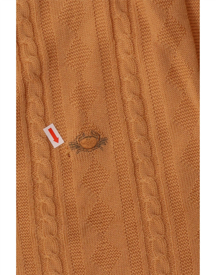 Мужской кардиган IL GRANCHIO, большой желтый классический свитер из натуральной шерсти