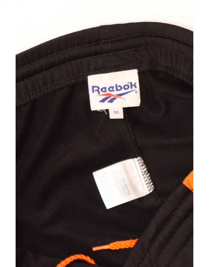 Reebok Мужской спортивный костюм с рисунком, средний черный, полиэстер с цветными блоками