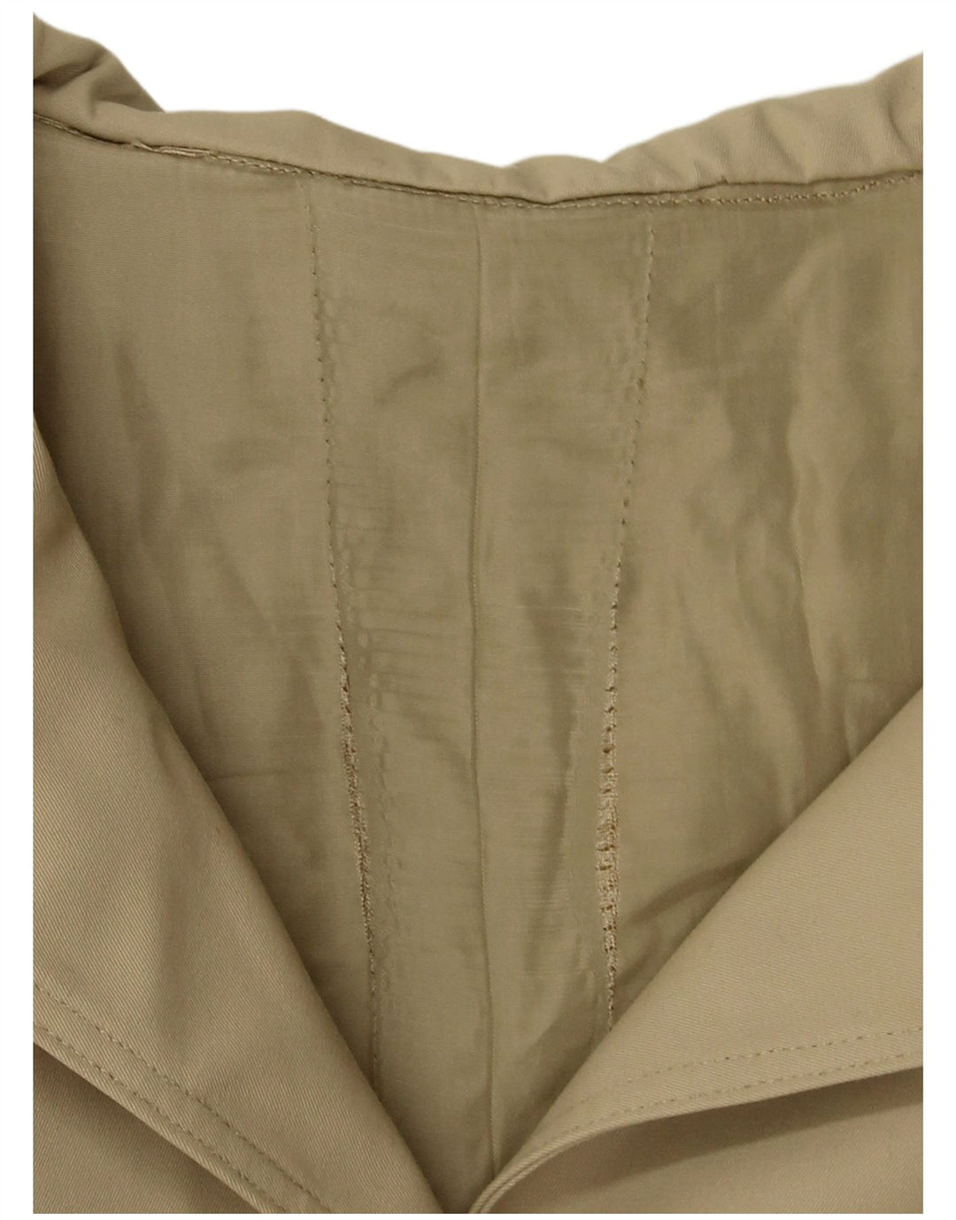 ВИНТАЖНЫЙ женский тренч UK 12 Средний Бежевый