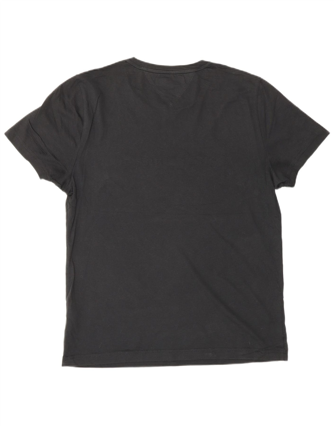 Tommy Hilfiger Мужская футболка с рисунком Топ среднего размера, черный хлопок