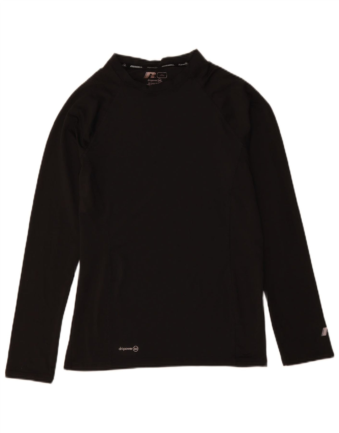 Мужской топ RUSSELL ATHLETIC с длинным рукавом, средний черный, полиэстер