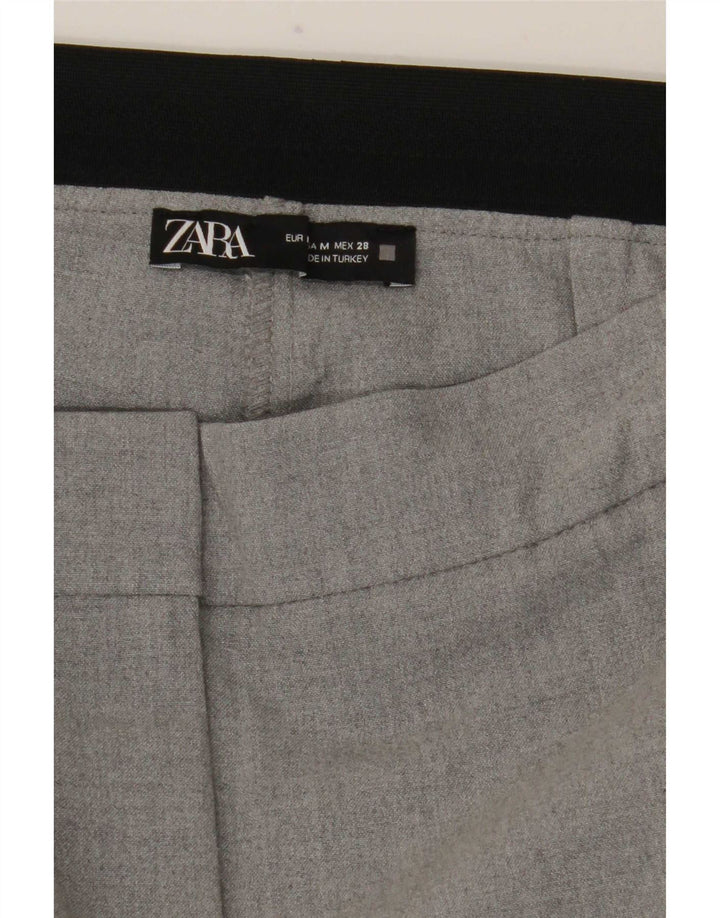 Женские узкие брюки чинос Zara Medium W28 L27 Серые