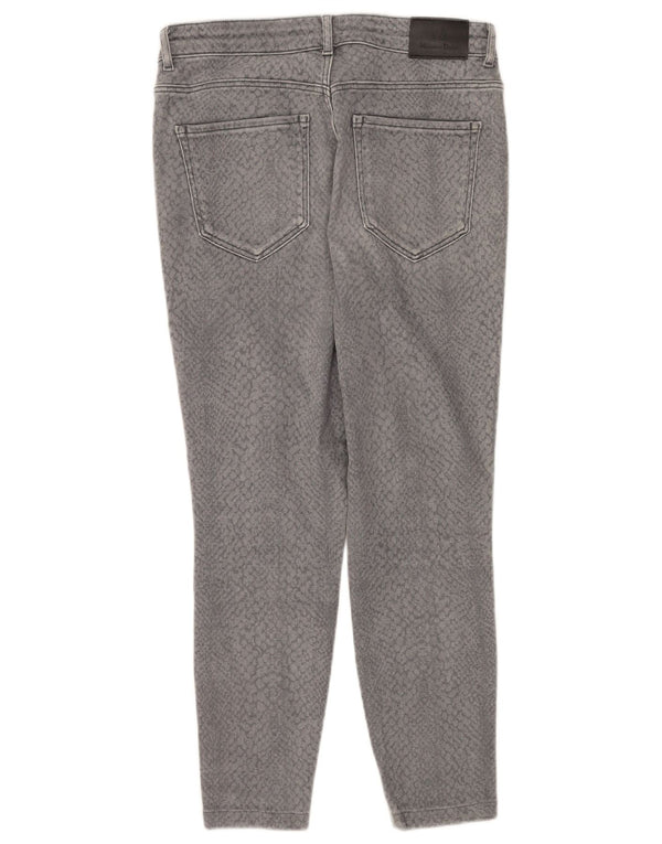 Женские джинсы скинни Massimo Dutti EU 40 Medium W30 L25 Серые с животным принтом