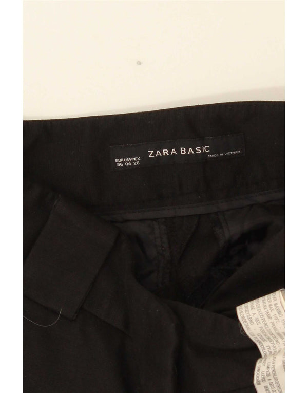 Женские брюки-чиносы Zara EU 36 XS W26 L28, черный полиэстер
