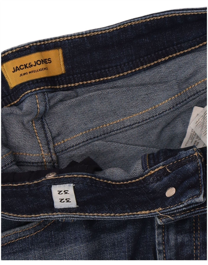 Мужские прямые джинсы Jack & Jones W32 L32 синие, хлопок