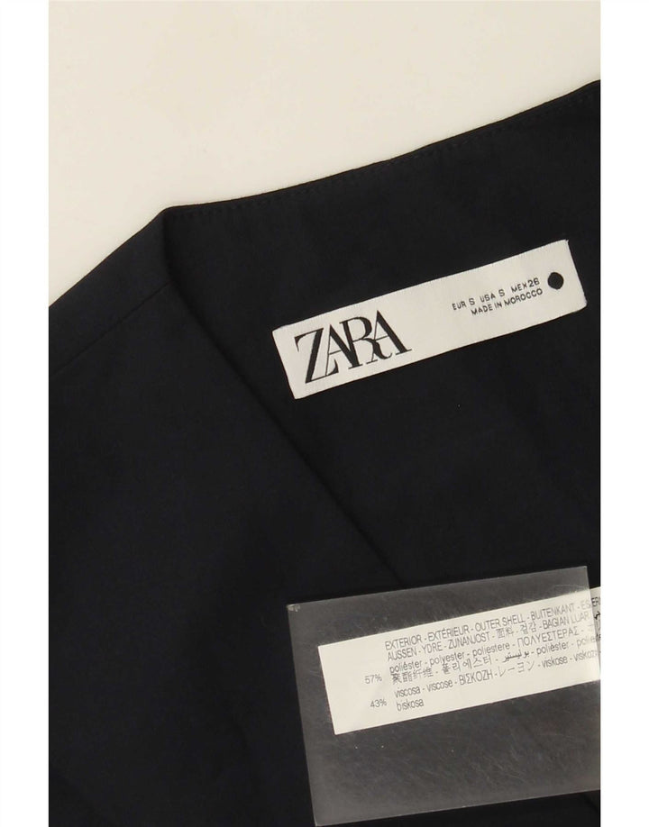 Женский жилет Zara UK 10, маленький, темно-синий, полиэстер