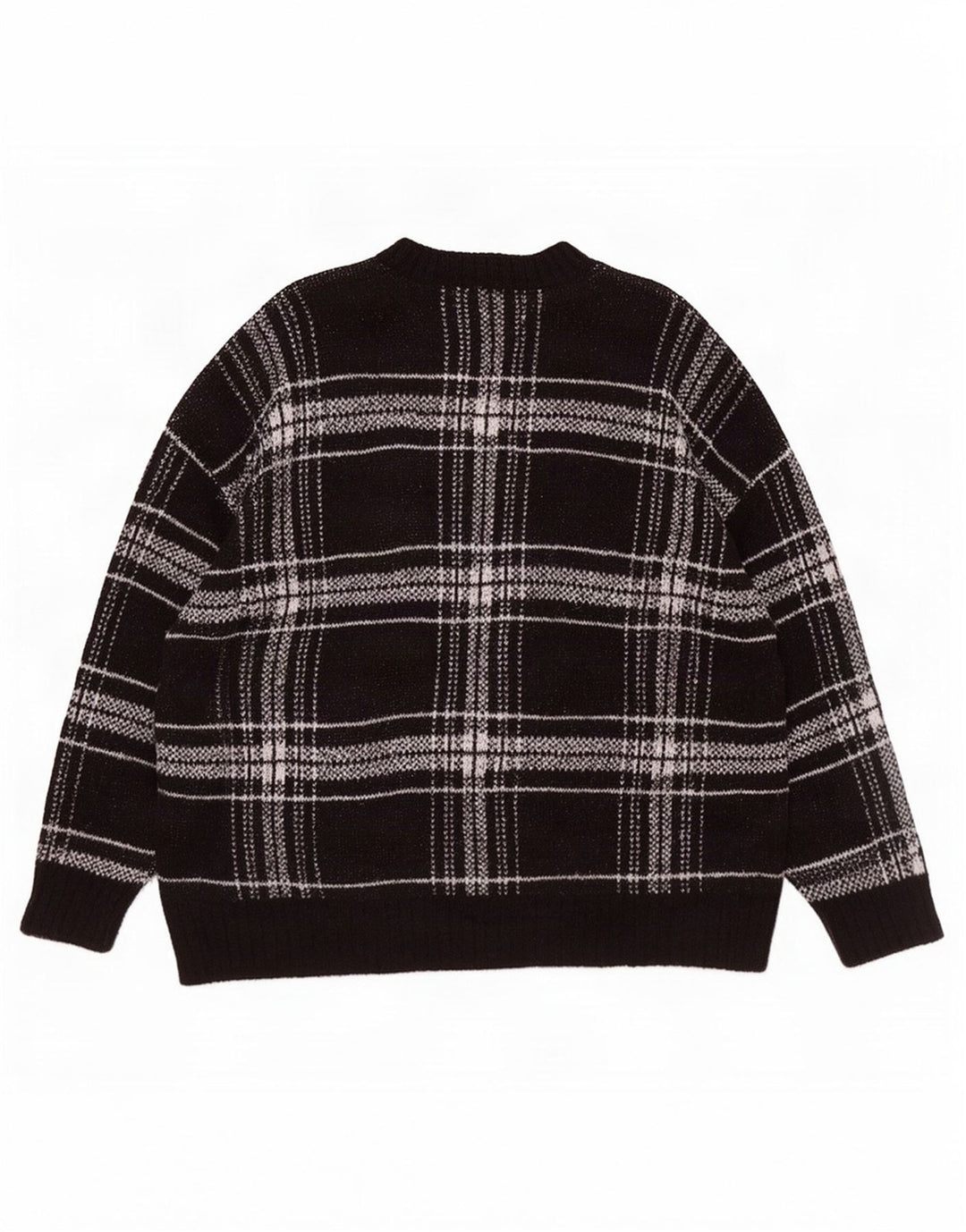 Женский джемпер с круглым вырезом Marks & Spencer UK 18 XL, черный в клетку