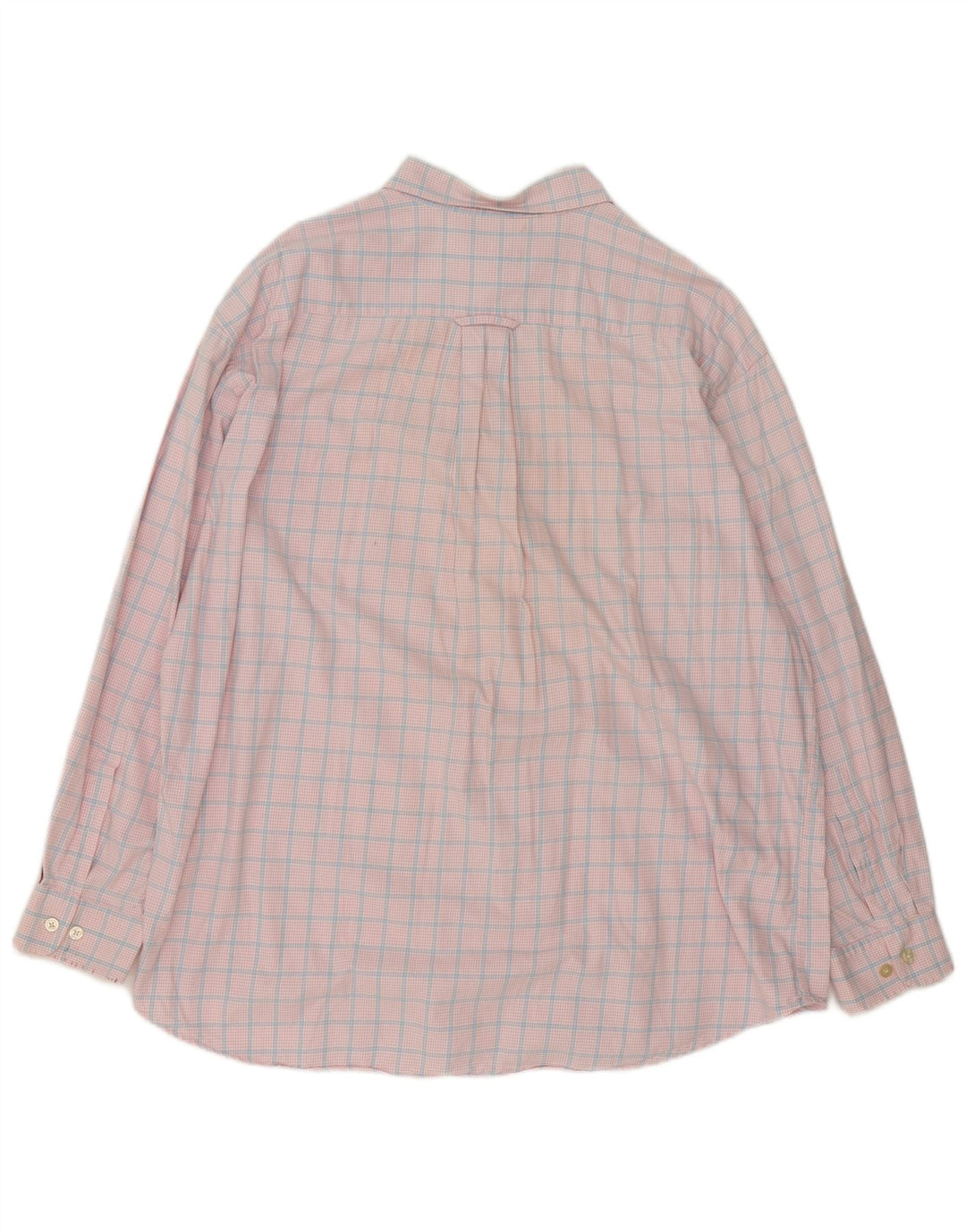 Мужская рубашка Orvis 2XL из хлопка в розовую клетку