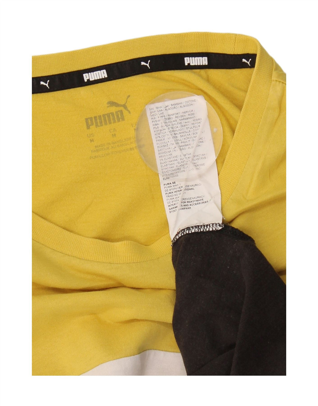 Мужская футболка Puma, средний разноцветный хлопок с цветными блоками