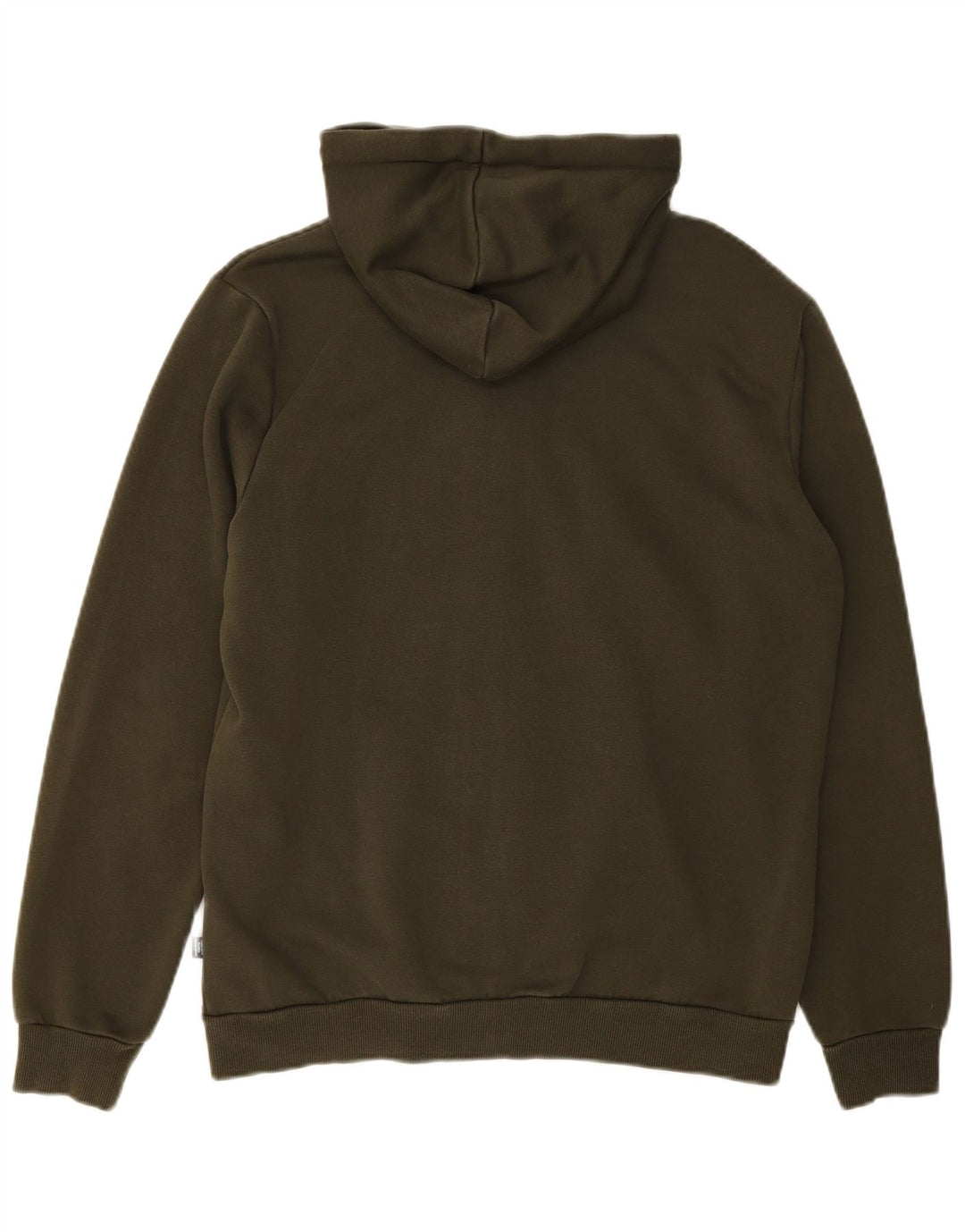 PUMA Mens Graphic Zip Hoodie Sweater Medium Khaki Cotton