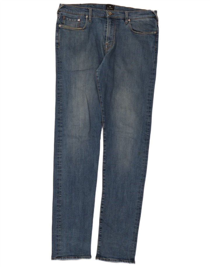 Мужские узкие джинсы Paul Smith W34 L33, синий хлопок