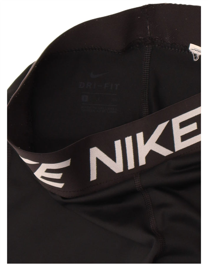 Женские леггинсы с рисунком Nike Dri Fit UK 8, маленькие черные