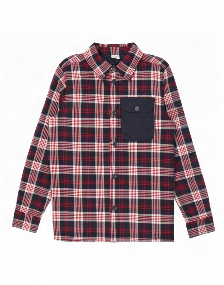 Мужская фланелевая рубашка Active Touch Lumberjack среднего размера, темно-синяя клетка, хлопок