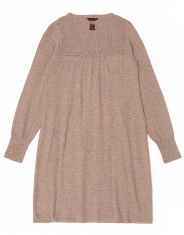 Женское платье-джемпер с длинными рукавами Reiss UK 6 XS, серое, вискоза с крапинками