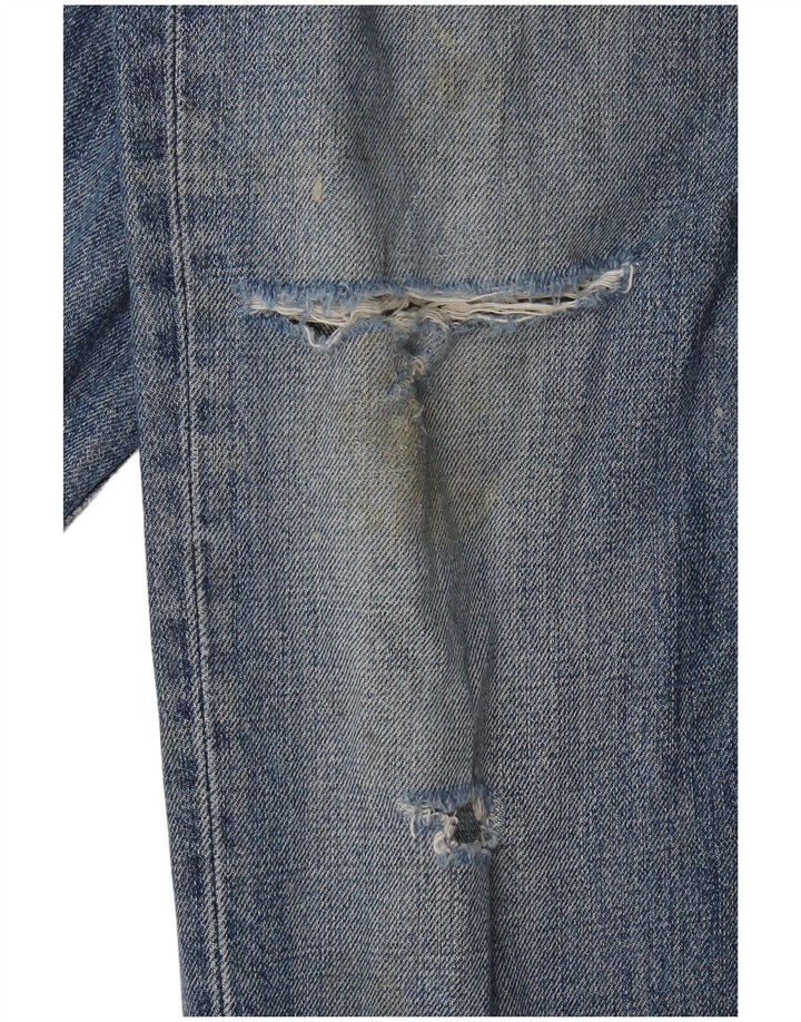Женские узкие джинсы Carhartt Texas с потертостями W30 L32, синий хлопок