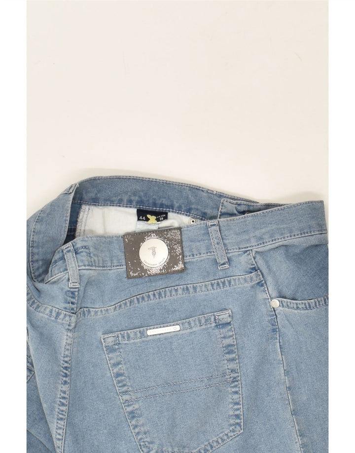 TRUSSARDI Womens Straight Jeans W28 L29 Blue Cotton Vintage Trussardi and Second-Hand Trussardi from Messina Hembry 