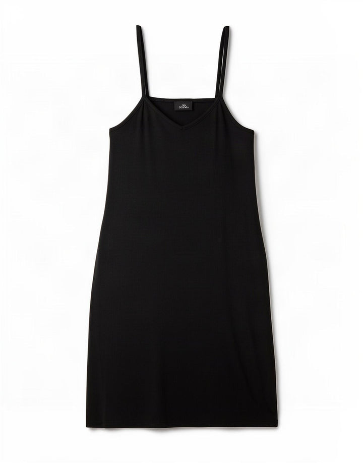 Женское платье-комбинация Topshop UK 8, маленькое черное полиэстер