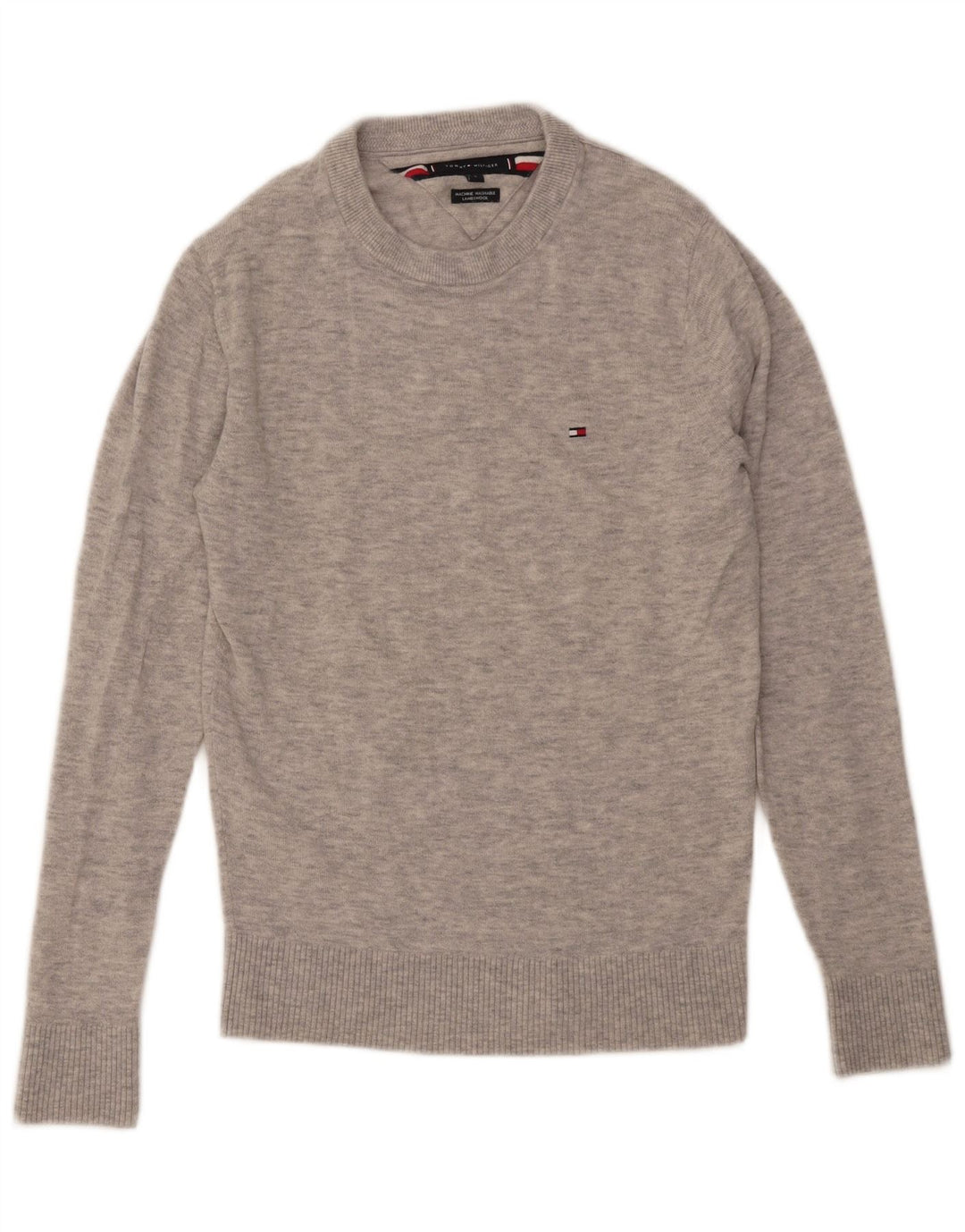Мужской джемпер с круглым вырезом Tommy Hilfiger, маленький серый
