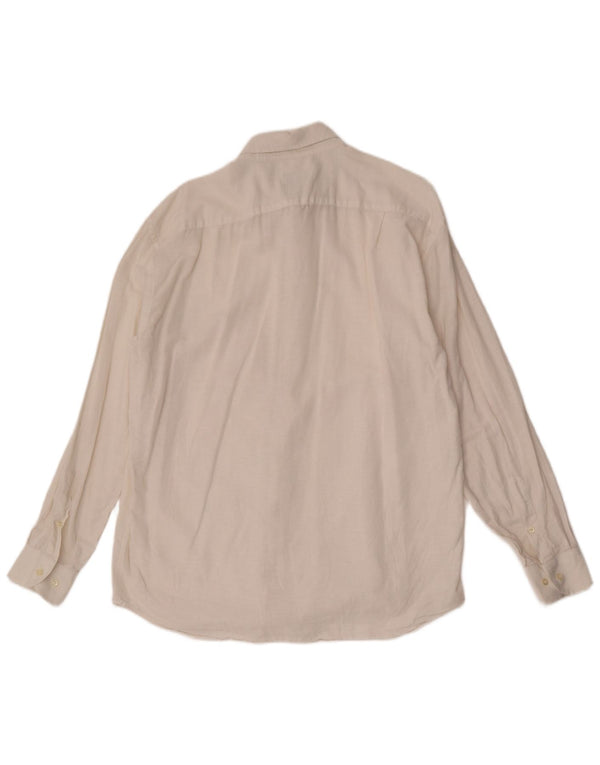 ROCCOBAROCCO Мужская рубашка размер 44 17 1/2 XL белая