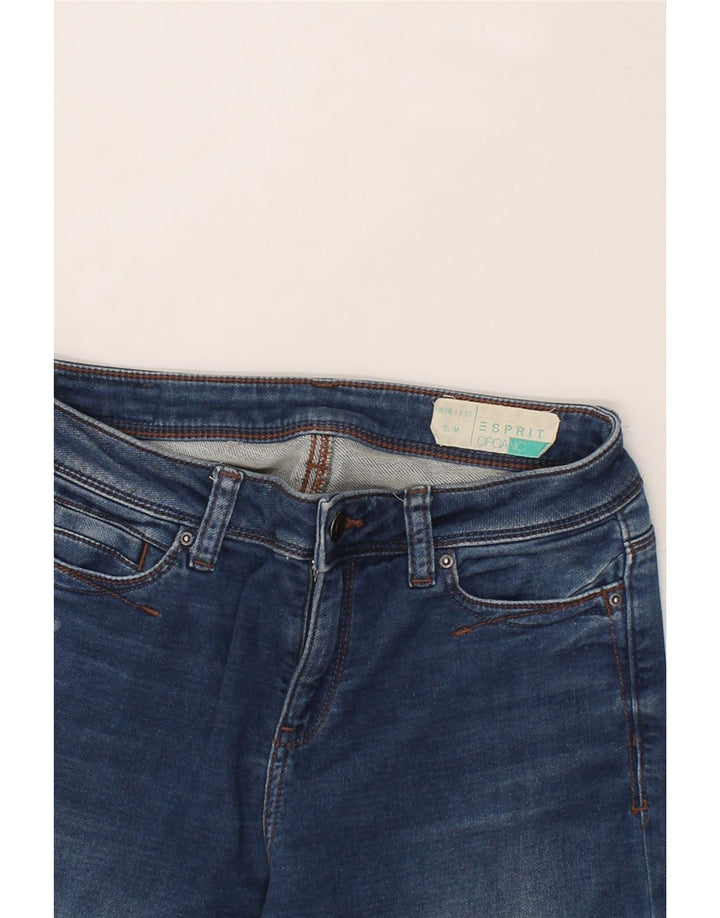 ESPRIT Womens Slim Jeans W26 L30 Blue Cotton Vintage Esprit and Second-Hand Esprit from Messina Hembry 