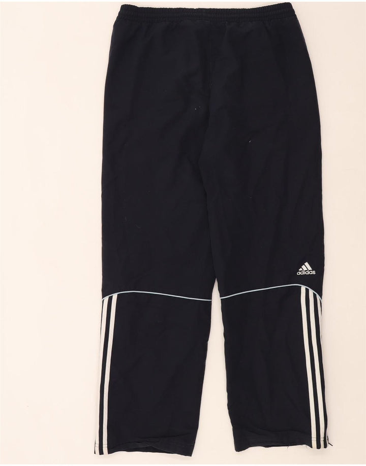 Мужские спортивные брюки Adidas среднего размера, темно-синие, полиэстер