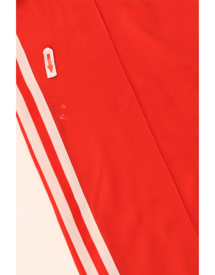 Adidas Мужские спортивные брюки из полиамида среднего красного цвета