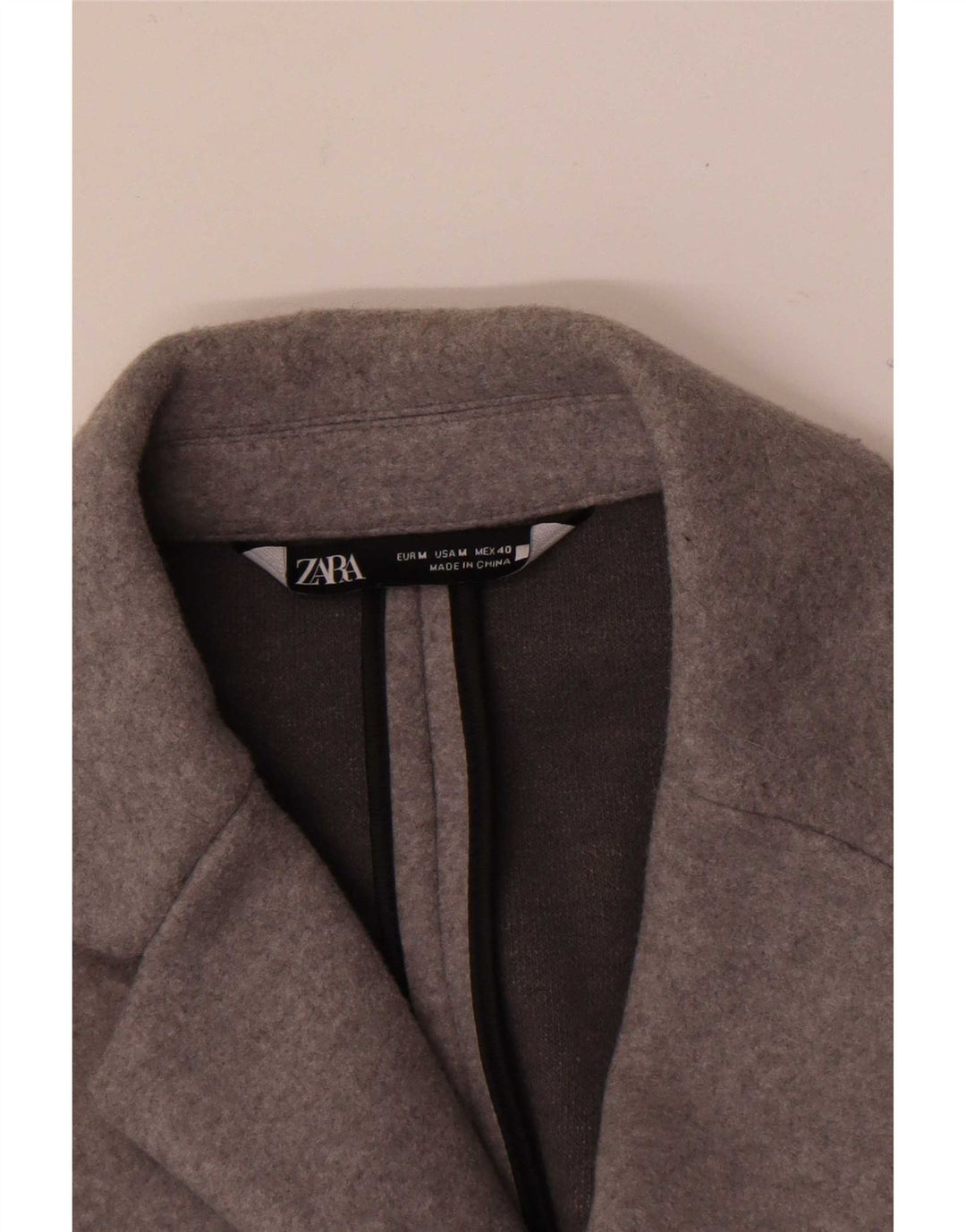 Мужское пальто Zara UK 14, средний серый