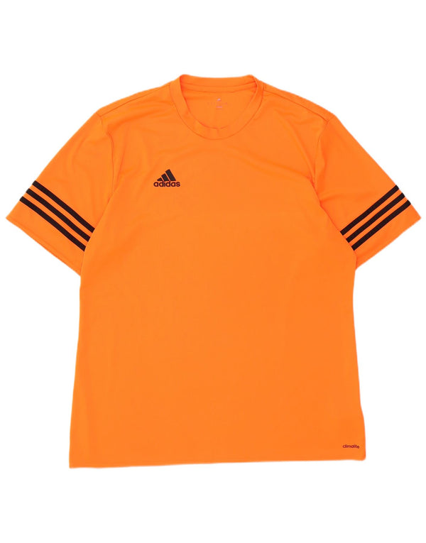 Adidas Мужская футболка Climalite Top XL Оранжевый полиэстер