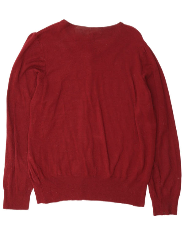 Женский кардиган Marks & Spencer UK 18 XL бордовый вискоза