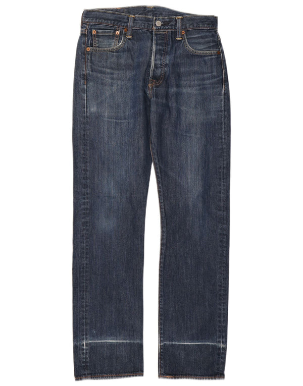 Мужские прямые джинсы LEVI'S 501 W30 L32 Темно-синие, хлопок